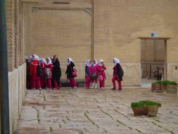 A school trip in Isfahan, Iran  Photo: Milan Rai